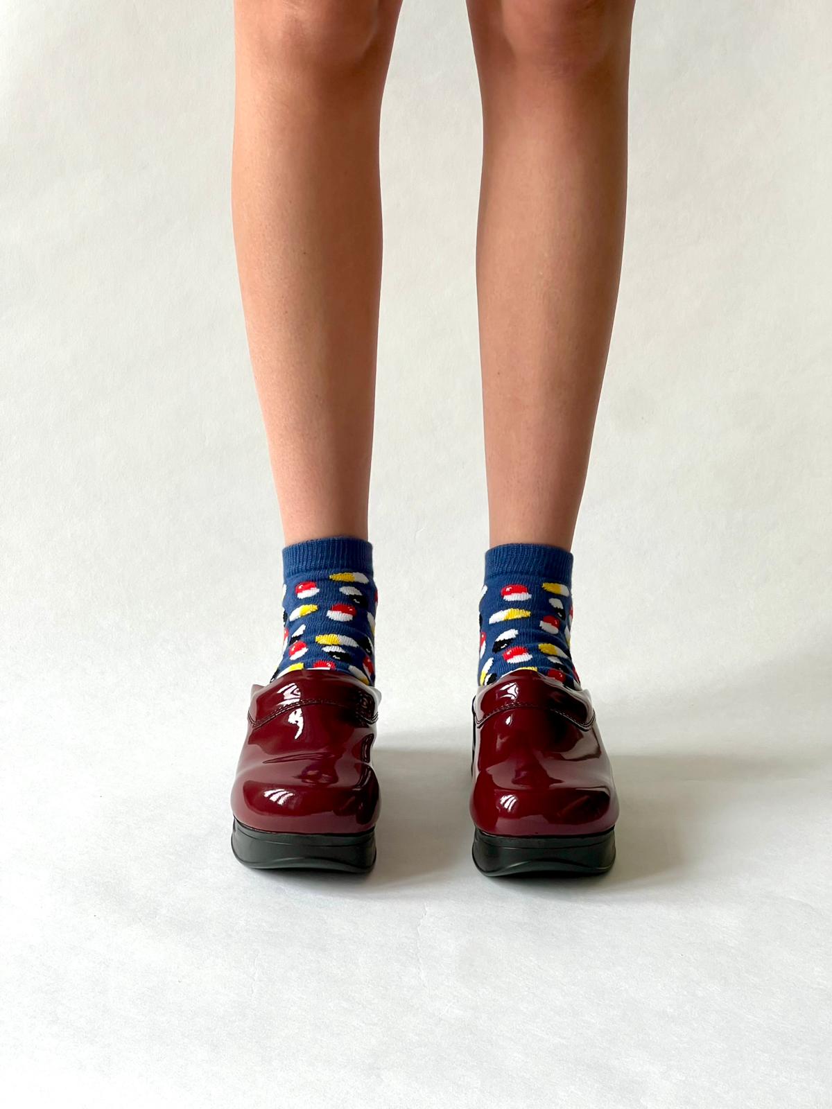 Airmeds Clogs Uni Bordeaux lackiert