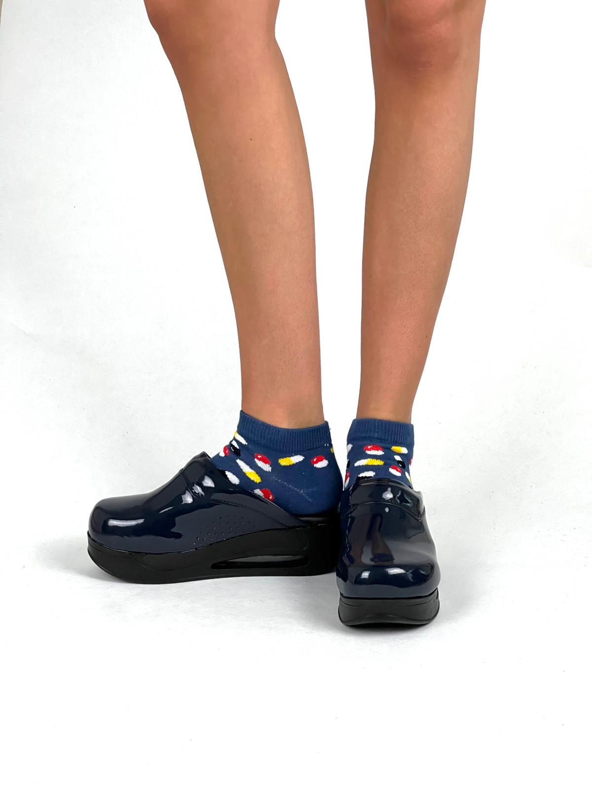 Airmeds Clogs Uni Deep Dark Blue lackiert