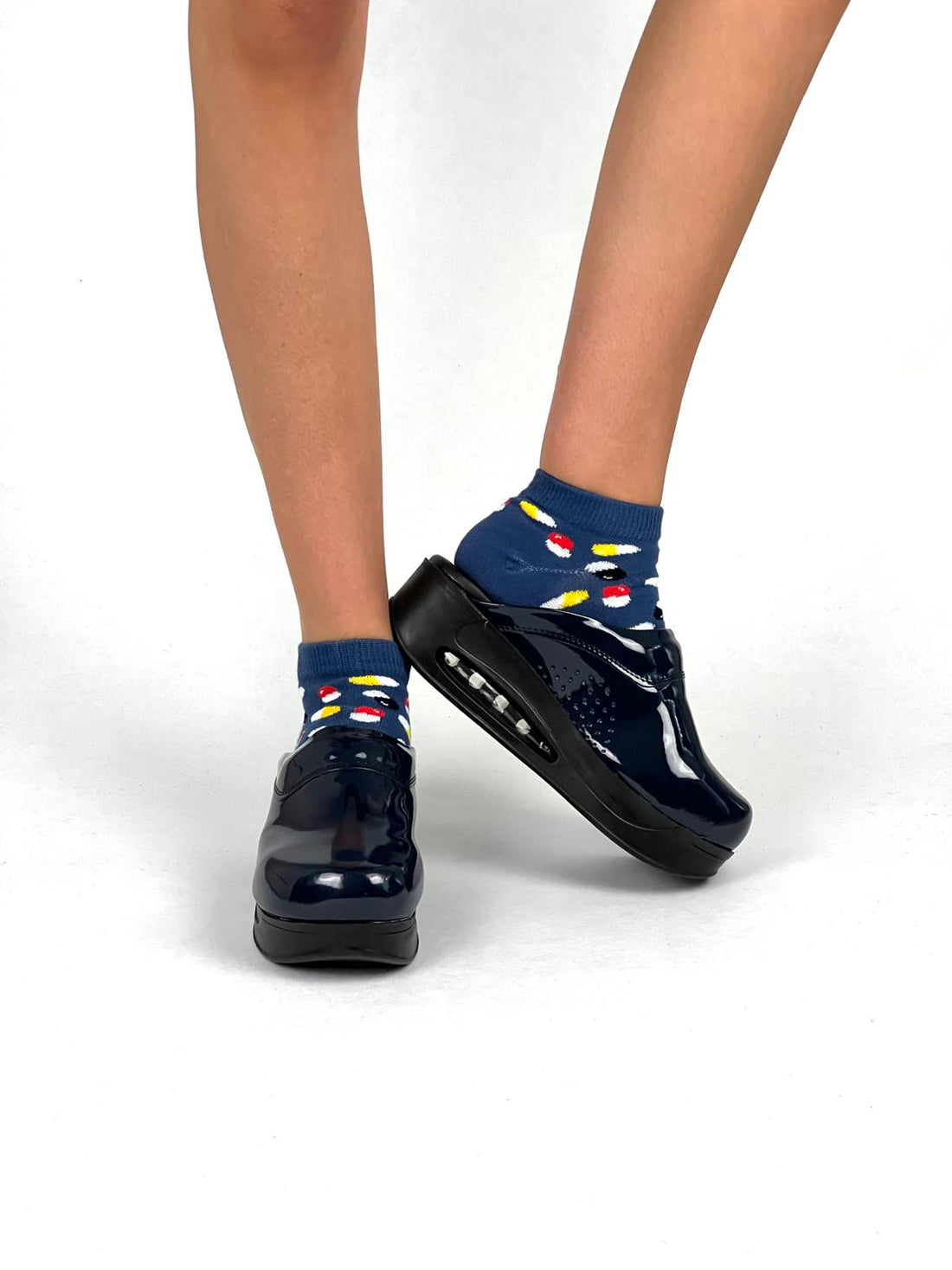 Airmeds Clogs Uni Deep Dark Blue lackiert