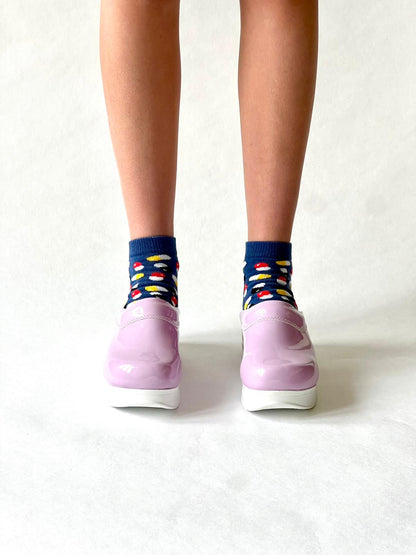 Airmeds Clogs Uni Lila lackiert
