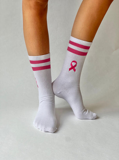 Brustkrebs Awareness Sportsocken