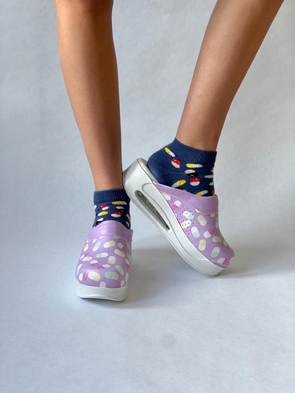 Medikamente | Pillen Lila Airmeds Clogs